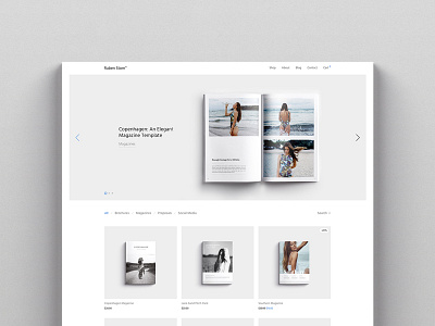 Personal Website clean feminine minimal modern online shop template theme web webdesign website