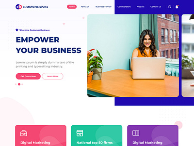 Customer Business Web Design design graphic design ui