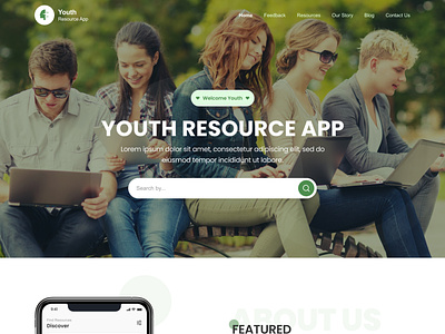 Youth Resource Web Design