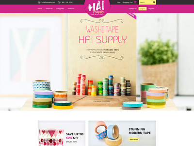Hai Supply Ecommerce Website design graphic design ui