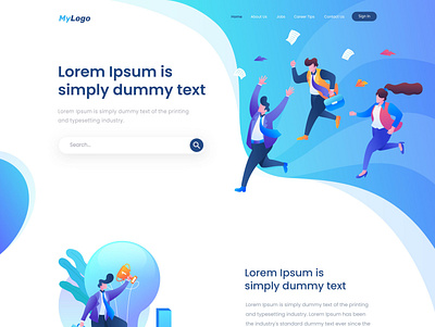 Landing Page Design design graphic design ui