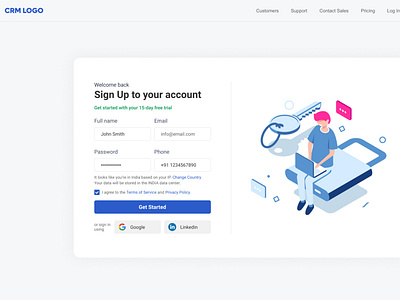 Sign Up page Design