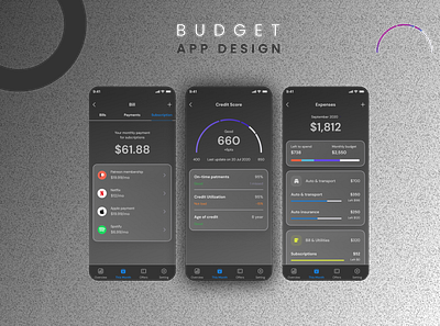 Finance Budget App app app design app ui design budget app finance finance app finance app ui design fintech app ui desing ui design