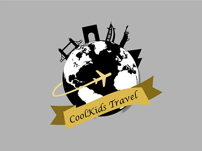 CoolKids Travel (Travel Company Logo) branding design icon logo vector