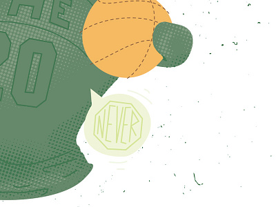 A Peek of GP art athlete objects basketball character illustration nba sports