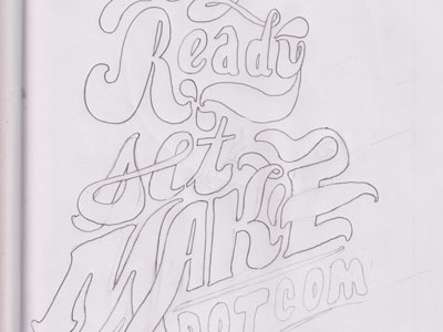 RSM Lettering Wavy Sketch chicago lettering make ready set make sketch