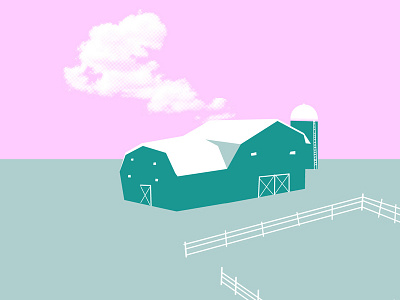 Funky Farmland cloud color design farm handmade icon illustration style vibe