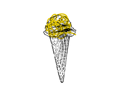 i scream, you scream art direction design drawing ice cream illustration love scribble style vibe yum