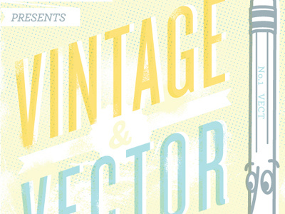 Vintage & Vector pencil retro vector vintage