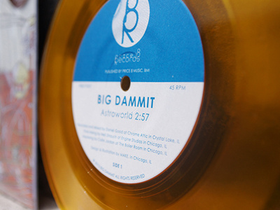 'Astro' Vinyl Record Detail astro baby big dammit blue crush design design team kush label make. orange record vinyl