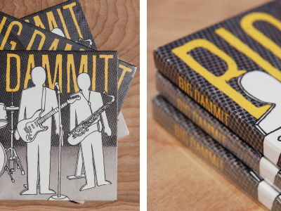 Big Dammit Album Art album art cut out figures design graphic illustration music packaging texture