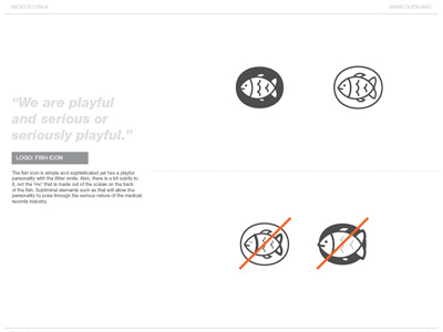 Branding Guidelines page layout & icon clean corporate sophisticated