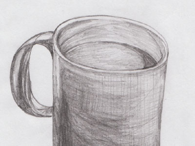 Coffee Cup Drawing coffee cup drawing paper pencil