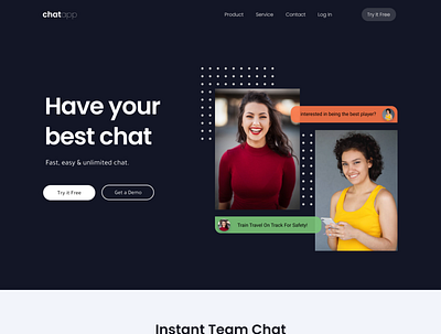 Chatting webapp chat app design designer ui ux web webdesign website website design
