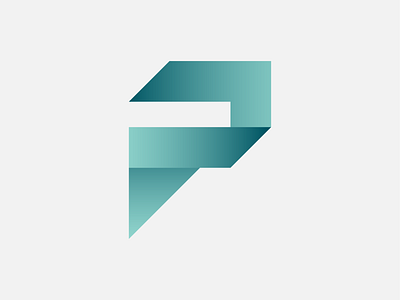 P logo branding design geometric illustration letter lettermark minimal simple