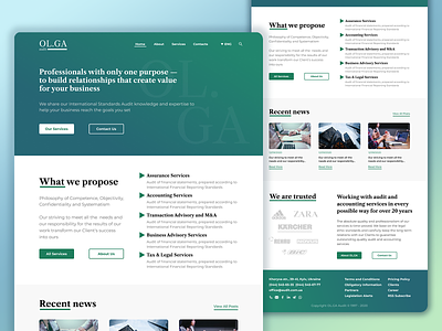 Audit Corporate Website Redesign corporate design desktop figma gradient minimal redesign typography ui ux web webdesign website