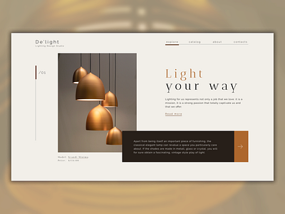 Lighting Studio Website Concept