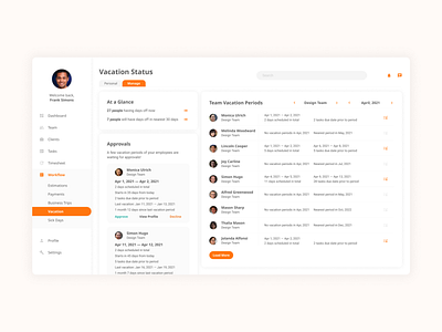 Web-based Management App cards clean concept crm dashboad design desktop figma management app managment material minimal modern planner team ui ux web webapp