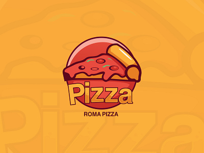 Logo design for a pizzeria branding design iiiustrator logo logo design pizza vector