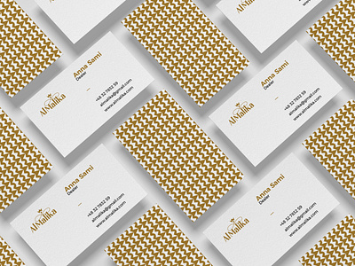 Business card design for AlMalika business card business card design business card mockup business card template business cards design art