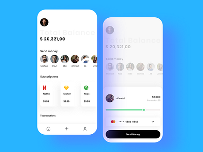 Balance App Design applicationdesign design designers designui figma ui ui colors uitrends uiuxdesign ux