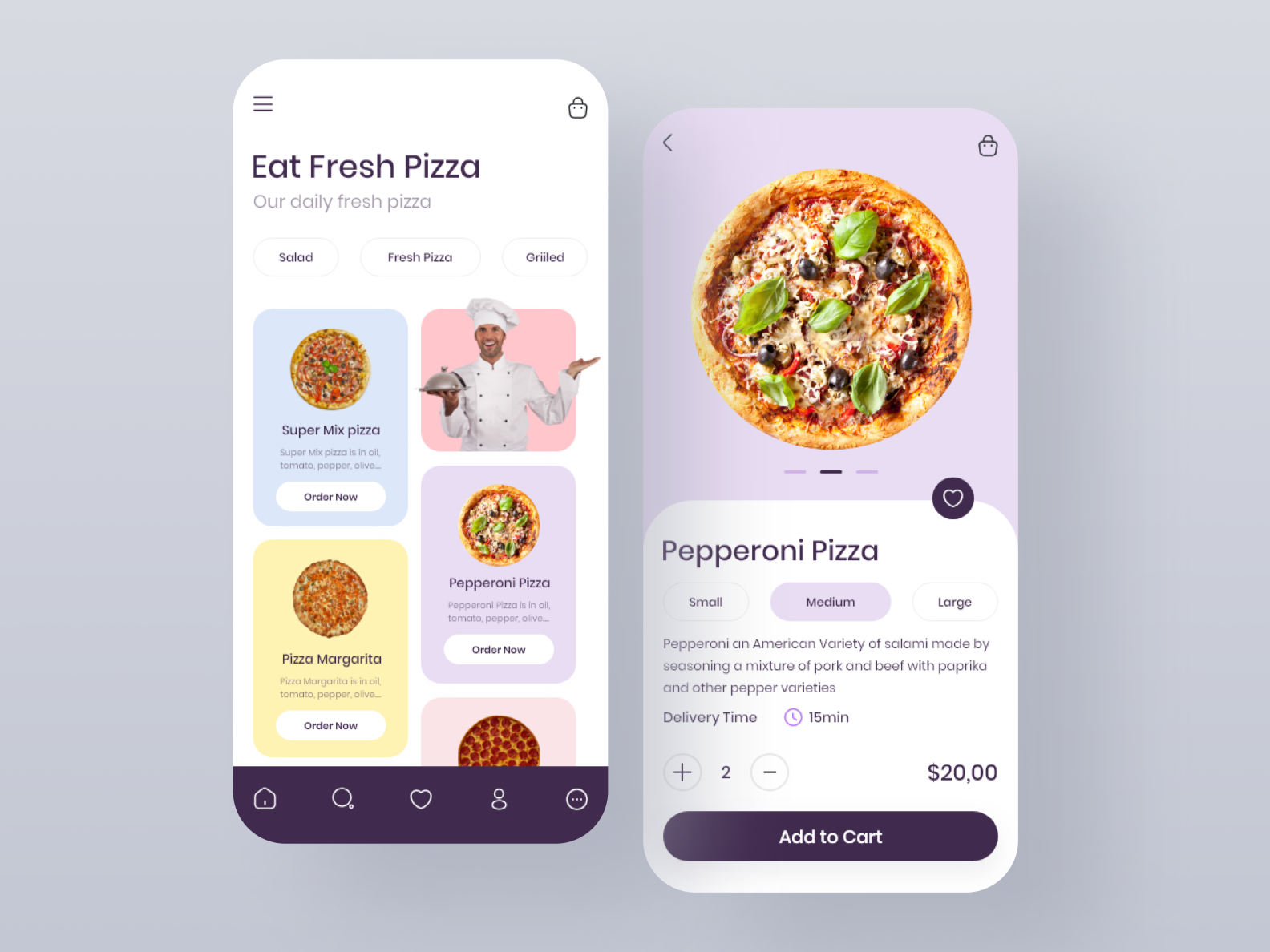 Pizza Delivery App Design 2021 by Sami Ajarosha on Dribbble