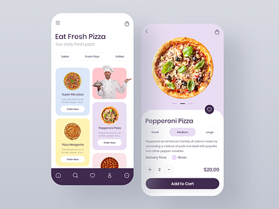 Pizza Delivery App Design 2021 app appdelivery applicationdesign apppizza design designer designpizza pizza pizzadelive uiinspiration uitrends ux uxdesign تصميم ui