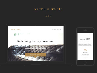 Decor & Dwell Branding & Site Design decor design dwell furniture india indian modern new product