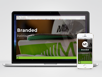 Branded - Brand Guide for MD brand guide guidebrand moneydesktop responsive webdesign