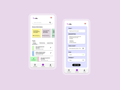 TO-DO app app design design figma ui ui ux uidesign uix ux