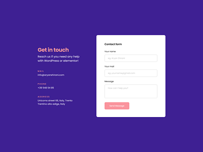 Simple Contact Form