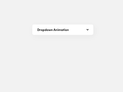 Simple Minimal Dropdown Animation adobexd animation clean design dropdown flat prototype ui ux