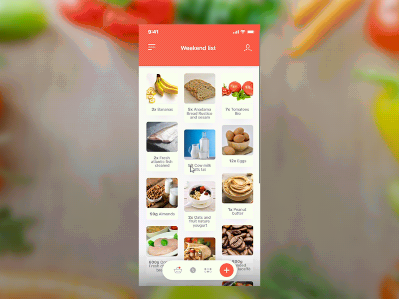 Grocery listing app