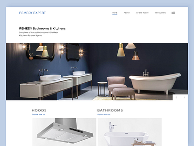 Bath and kitchen Landing Page 2022websitedesign app bathroomwebsite branding catalog design fashion fashionwebsite icon illustration kitchenstore kitchenwebsite landing page landingpage logo minimalwebsitedesign trending ui website