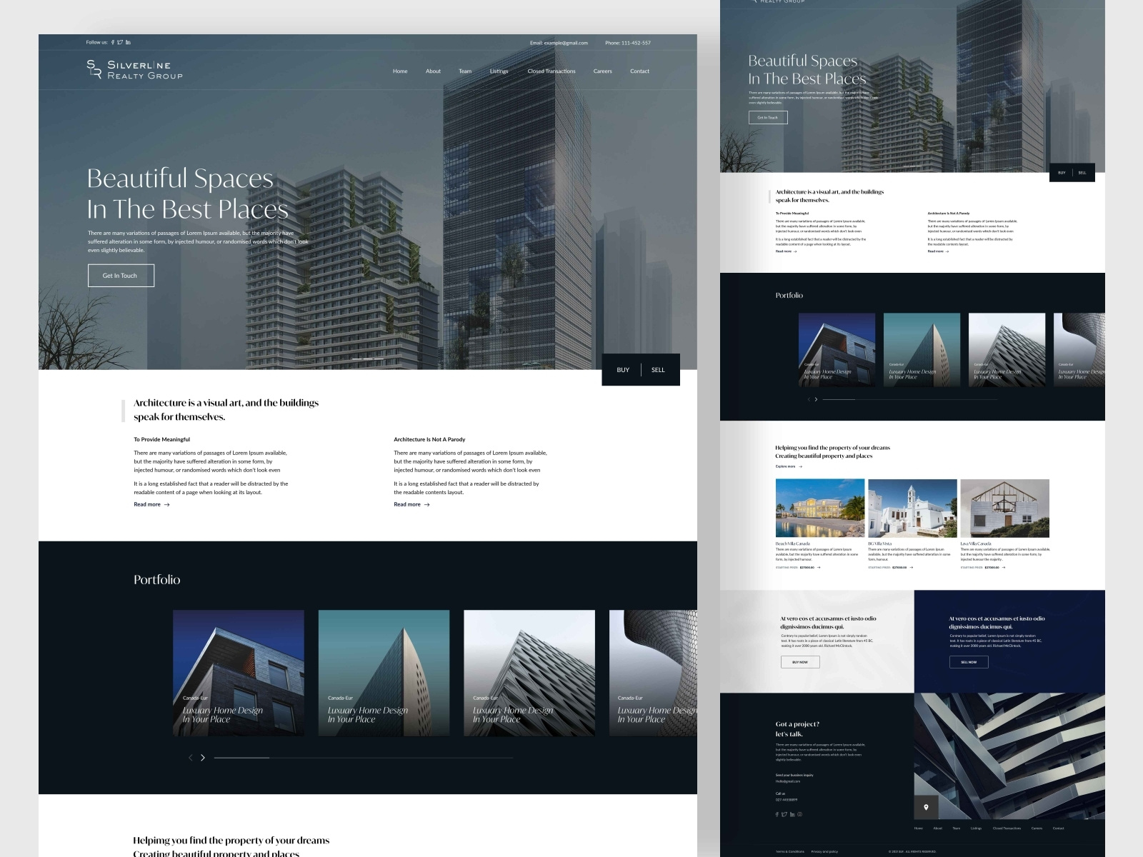 Real Estate Website Design by Hamxa Saleem on Dribbble