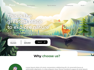 Adventure Web design ui ux webdesign