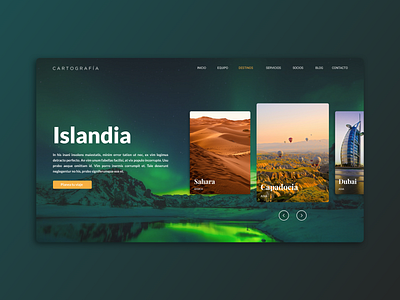 Cartografia Landing page