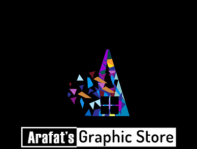 Arafat's Graphics store logo logo logo design minimal