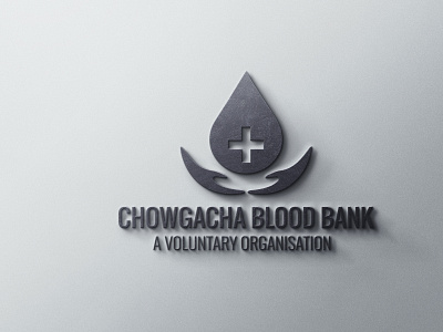 Chowgacha blood bank logo logo logo design minimal
