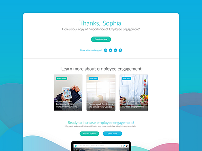 White Paper Thank You Page ebook landing page thank you web website white paper