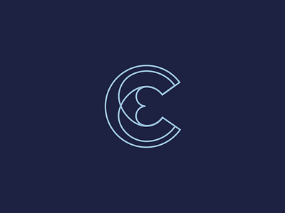 Triple C 3 3c accountancy accountant blue brand branding c icon identity letter line logo mark minimal symbol triple