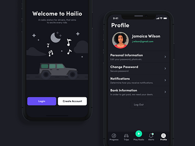 Dark Mode Welcome Page