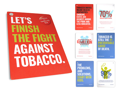 Tobacco Free Kids collateral collateral design design graphic design