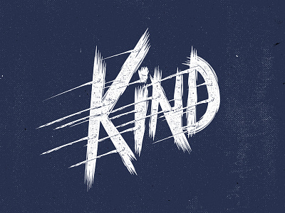 Kind Redux handlettering lettering script shading type typography
