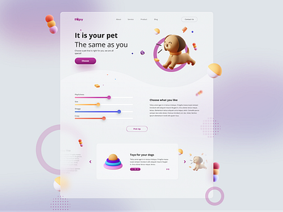 Animal landing page