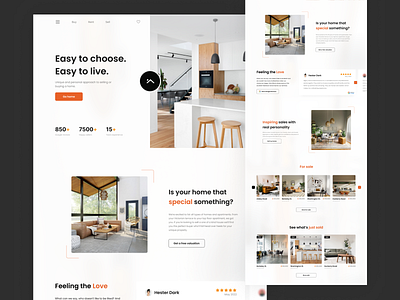 Real estate agency branding design figma real estate ui ux webdesign