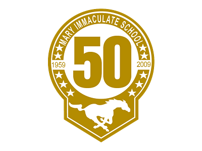 Mary Immaculate Catholic School 50th Anniversary illustration project ux vectors
