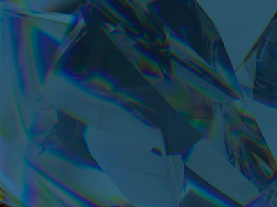 Blue Diamonds 3d animation abstract animation background blue chromatic aberration cold crystals dark diamonds kaleidoscope motion design motion graphic rainbow texture