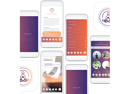 Meditation Guru - App Development app branding graphic design logo ux design