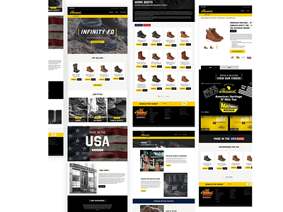 Thorogood Boots branding ecommerce graphic design seo website design website development